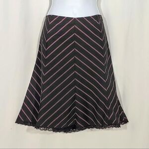 2000s vintage office siren pinstripe skirt